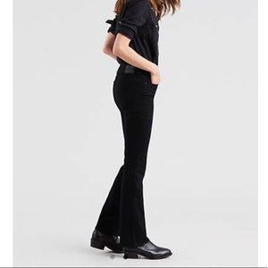Black bootcut Levi’s